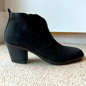 Eileen Fisher * Black Heeled Boots Sz 9.5 Excellent Condition